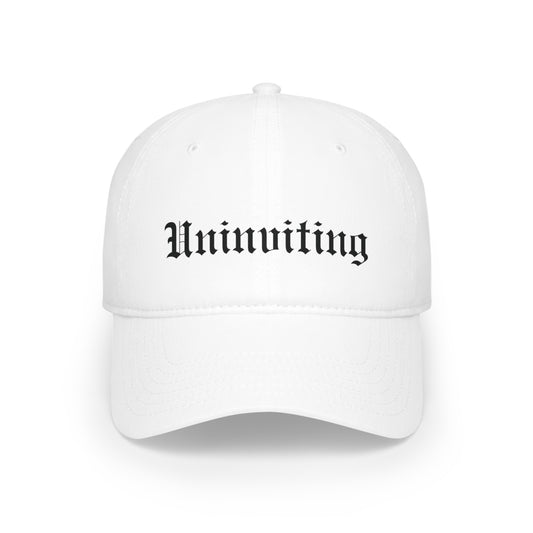 Uninviting Low Profile Baseball Cap