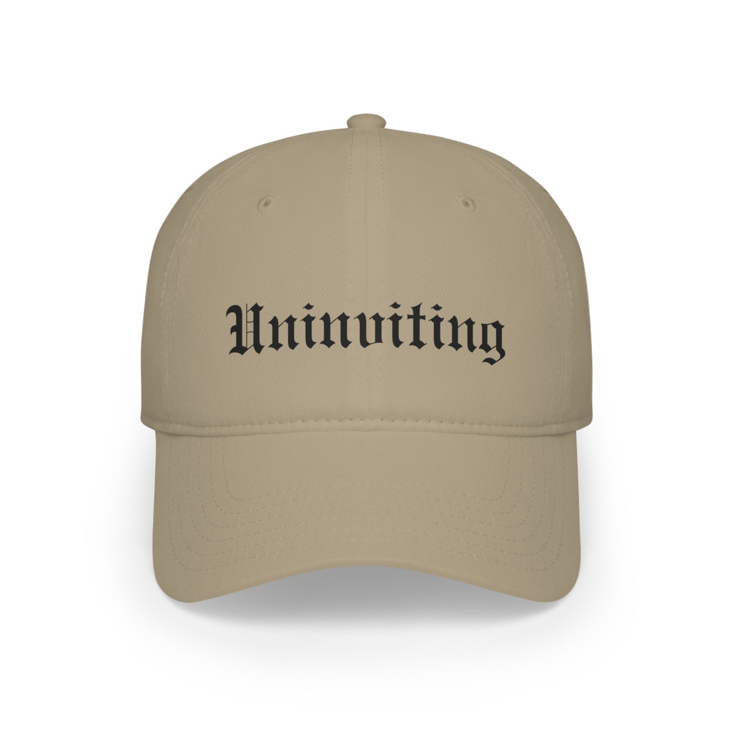 Uninviting Low Profile Baseball Cap